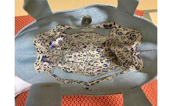 畳屋さんのヘリバッグ【手さげ(横はぎ)】水色[52217201]