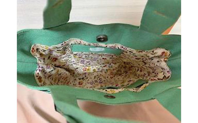 畳屋さんのヘリバッグ【手さげ(横はぎ)】緑[52217203]