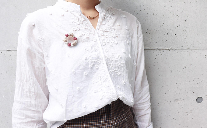 水引ブローチ【千日紅(ピンク)】[52210689]