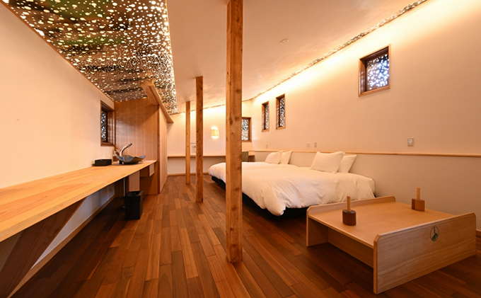 【名栗温泉 大松閣】一棟貸切別邸「ハミング」 1泊2食付4名宿泊券[52210693]