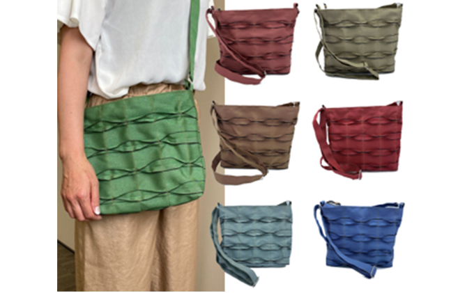 畳屋さんのヘリバッグ【ショルダーバッグ(横はぎ)】深緑色[52217244]