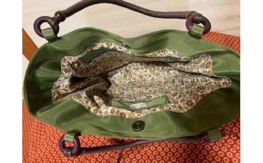 畳屋さんのヘリバッグ【こだわりのオリジナルバッグ】ティーグリーン[52217205]