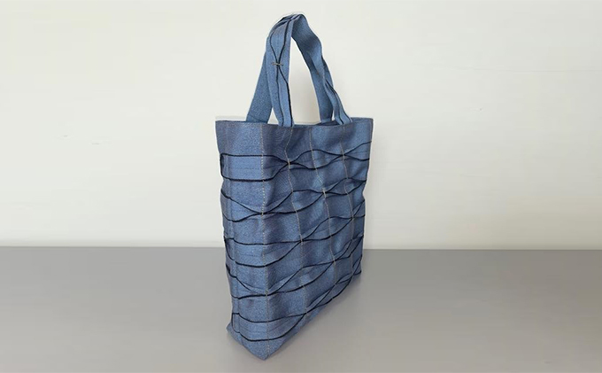 畳屋さんのヘリバッグ【手さげ(横はぎ)】青[52217198]