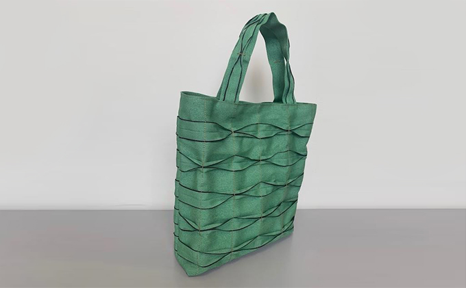 畳屋さんのヘリバッグ【手さげ(横はぎ)】緑[52217203]