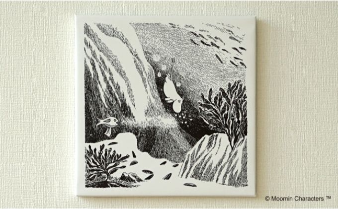 MOOMIN(ムーミン) ファブリックフレーム Sサイズ(ムーミン モノトーン)[52210389]