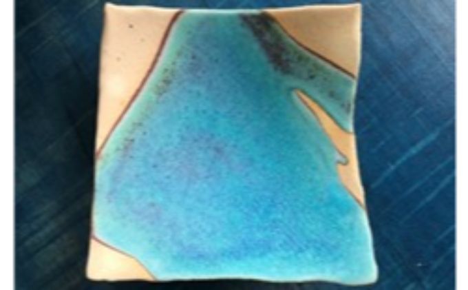 飯能焼(碧釉皿(へきゆうざら))[52210438]