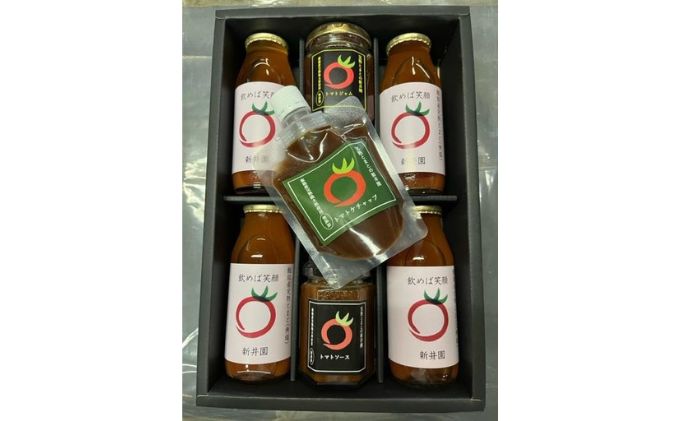 【完熟とまとの新井園】無添加!! トマトの加工品バラエティセット(無塩ジュース)[52210905]