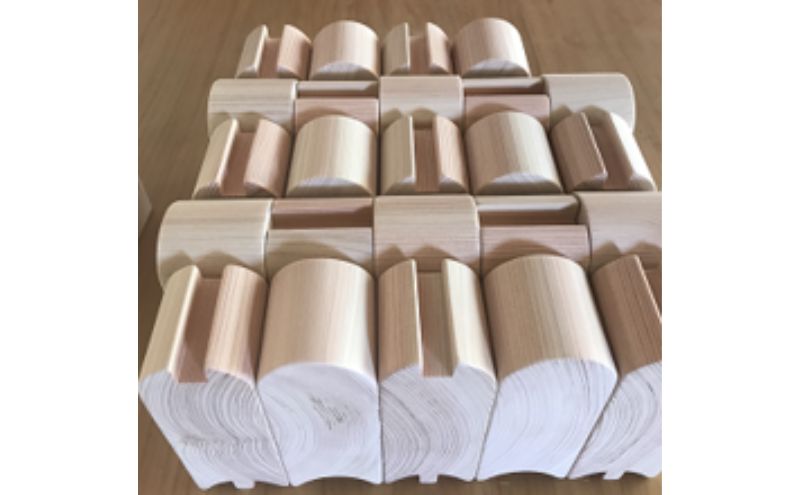 ヒノキバレルブロック積み木[52210911]