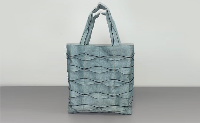 畳屋さんのヘリバッグ【手さげ(横はぎ)】水色[52217201]