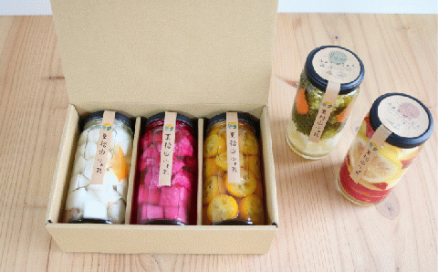 東松山市産 減農薬野菜を使用した季節のピクルス 3本詰め合わせ ｜ピクルス 減農薬 旬の野菜 季節野菜 管理栄養士
