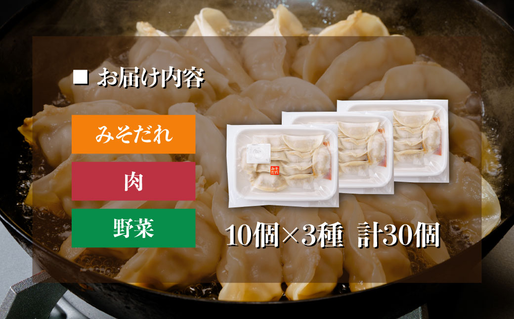  ＜30個＞東松山名物 みそだれ餃子・贅沢餃子セット