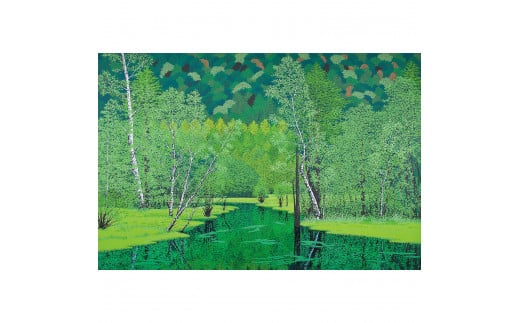 「緑の輝き」茶額