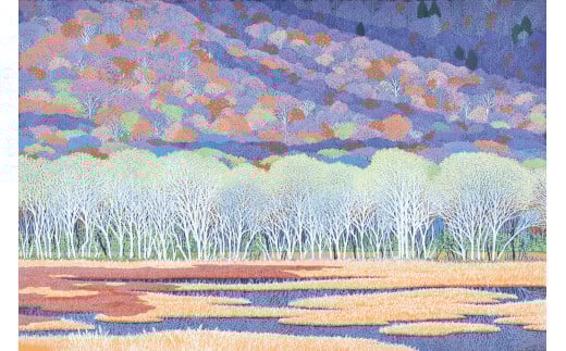 「萌樹」 燻金額