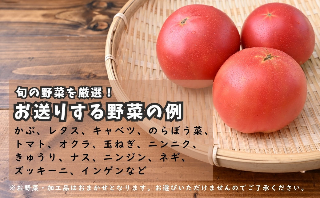 東松山市産季節の野菜と市内産加工品詰合せセット
