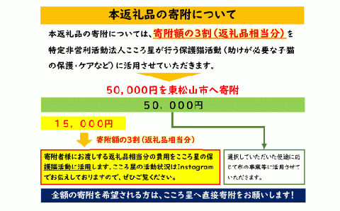 【お礼の品なし】保護猫活動支援～野良猫から地域で見守るさくら猫に～ 寄付額50,000円