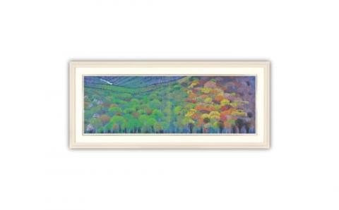 「自然の輝き」白額【 版画 額付 小川手漉和紙 小暮真望 東松山 埼玉県 】