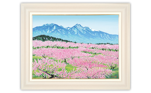 「春想」【 版画 額付 小川手漉和紙 小暮真望 東松山 埼玉県 】