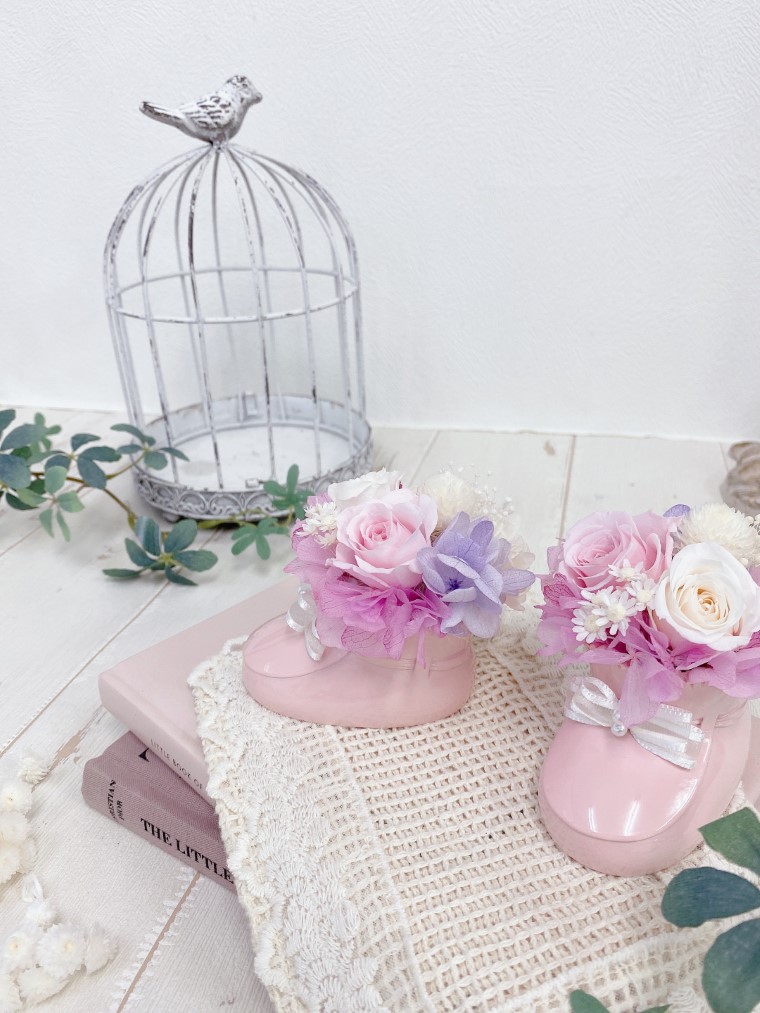 AJ008-1 プリザーブドフラワーアレンジ 【スウィートベイビー】 春日部市 シュガーパイン