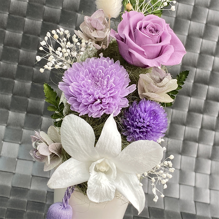 AJ014-1  プリザーブドフラワー　心音　藤　春日部市　シュガーパイン