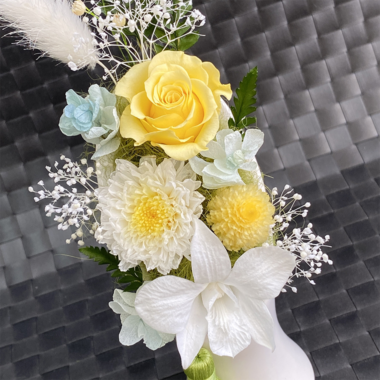 AJ015-1  プリザーブドフラワー　心音　柚子　春日部市　シュガーパイン