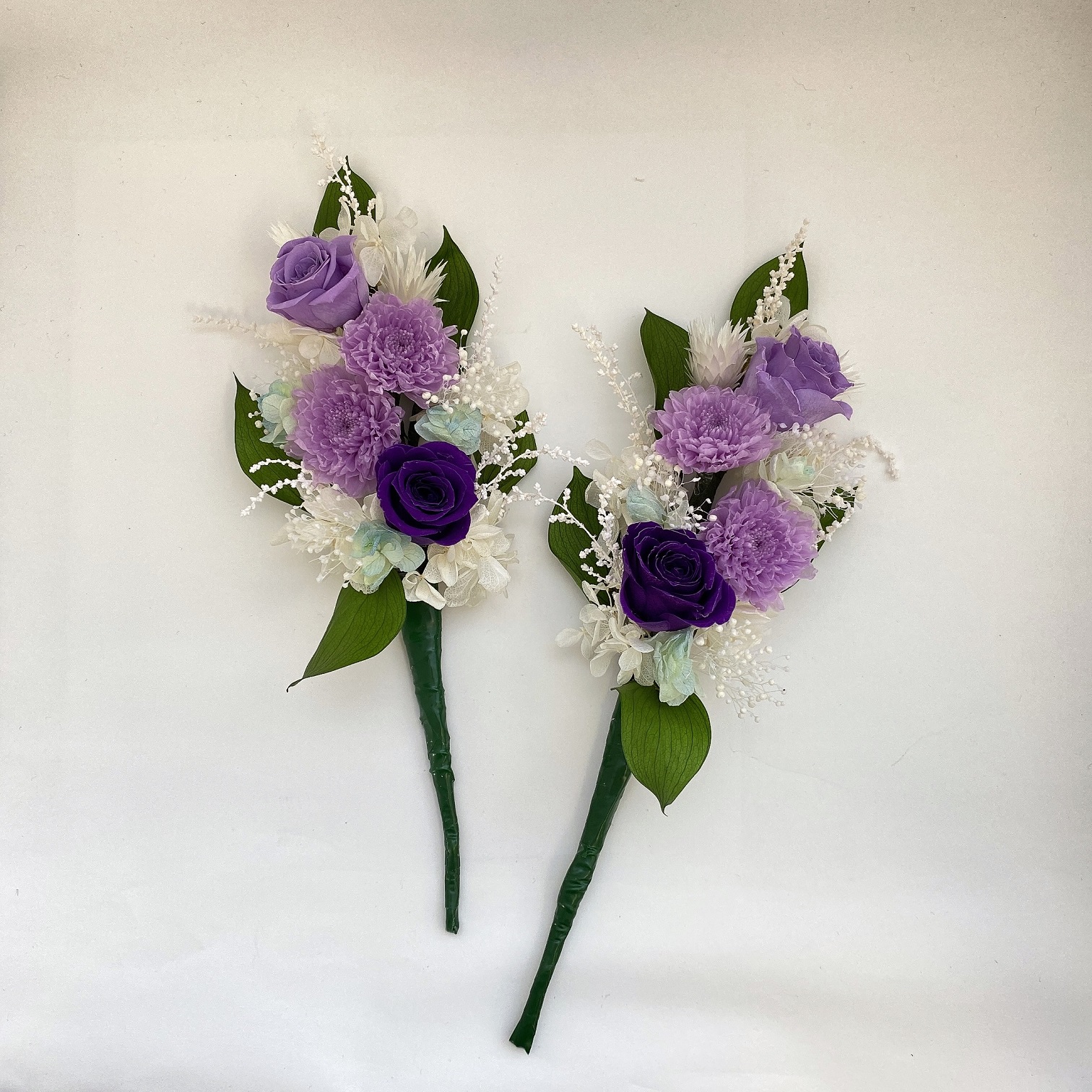 AJ077-1 プリザーブドフラワーアレンジ【綾香/紫】春日部市 シュガーパイン