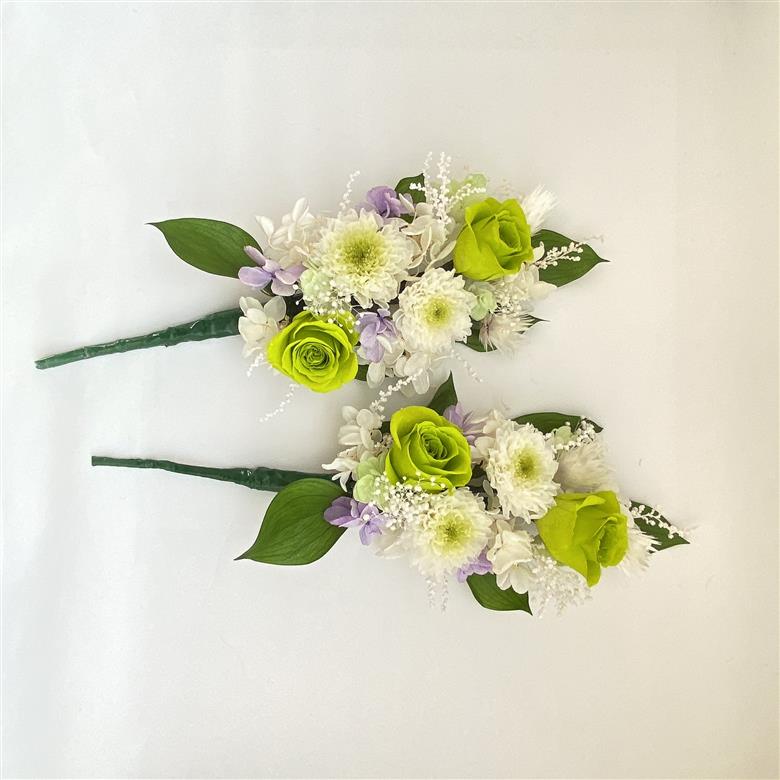 AJ079-1 プリザーブドフラワーアレンジ【綾香/緑】春日部市 シュガーパイン