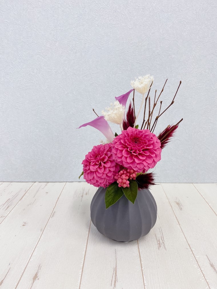 AJ095-2 プリザーブドフラワー【グレイス/ストロベリー】春日部市 シュガーパイン