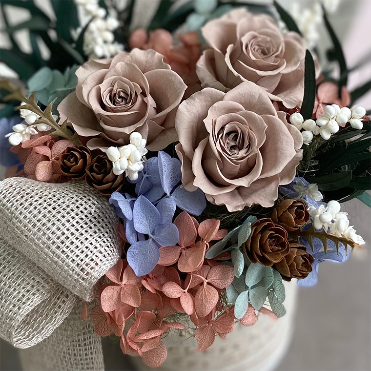 AJ159-1 プリザーブドフラワー【モンクール】春日部市 シュガーパイン