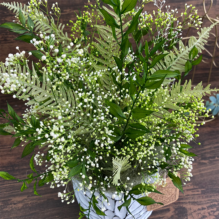 AJ169-1 プリザーブドフラワー【クロエ/ホワイト】春日部市 シュガーパイン