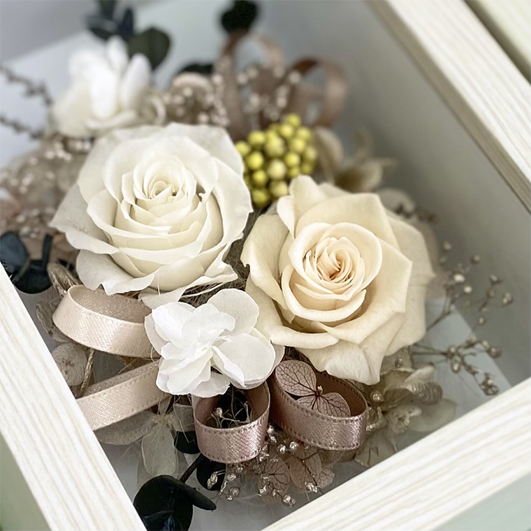 AJ198-1 プリザーブドフラワー【メモワール~冬~】春日部市 シュガーパイン