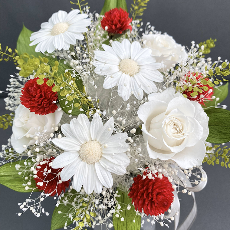 AJ214-1 プリザーブドフラワー【ブランカ】春日部市 シュガーパイン