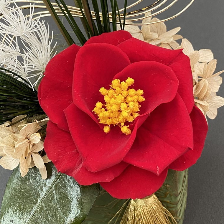 AJ237 プリザーブドフラワー　椿咲（ちさき）　春日部市　シュガーパイン