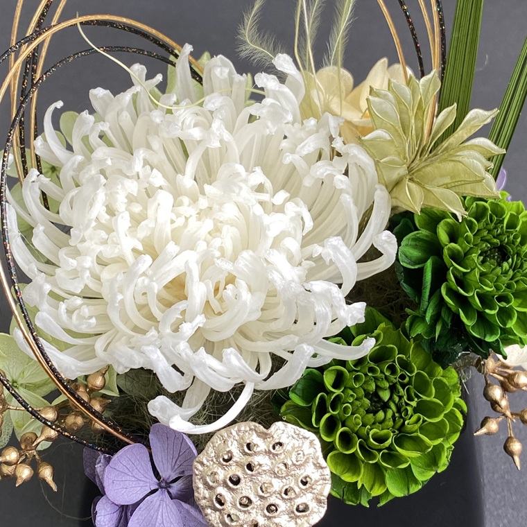 プリザーブドフラワー　翠（すい）　春日部市　シュガーパイン（AJ260）