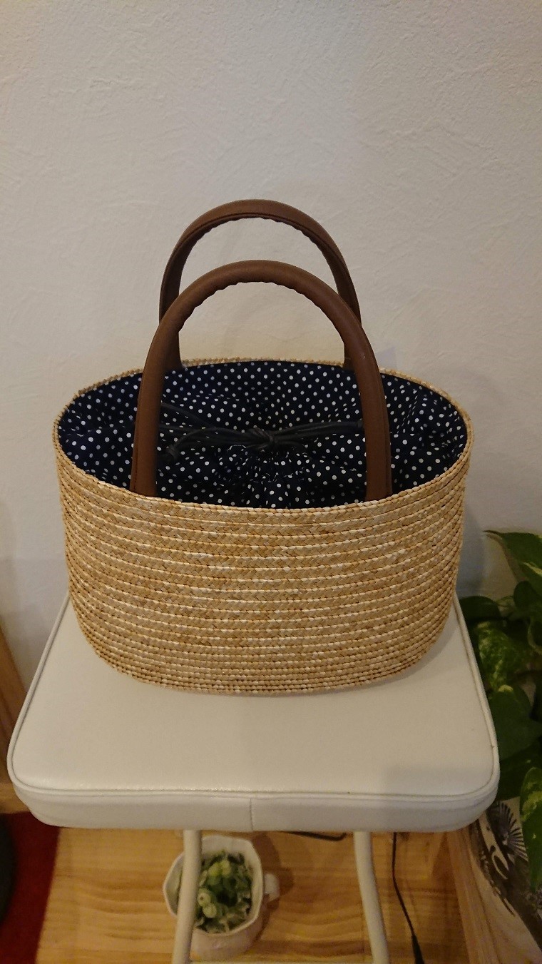 AC002-1 巾着つきストローバッグ