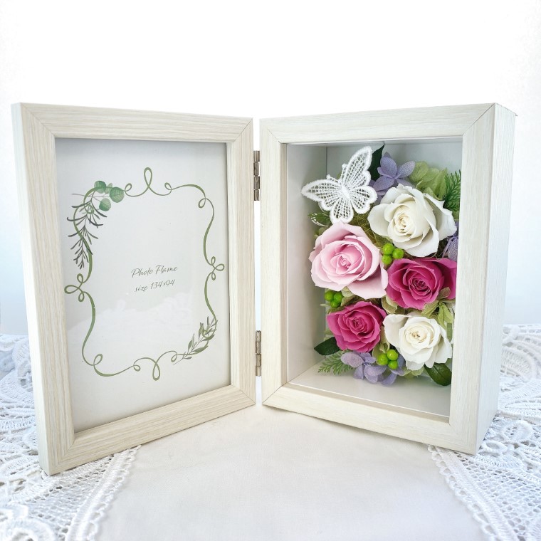 AJ029-1 プリザーブドフラワーアレンジ【スヴニール/ピンク】春日部市 シュガーパイン