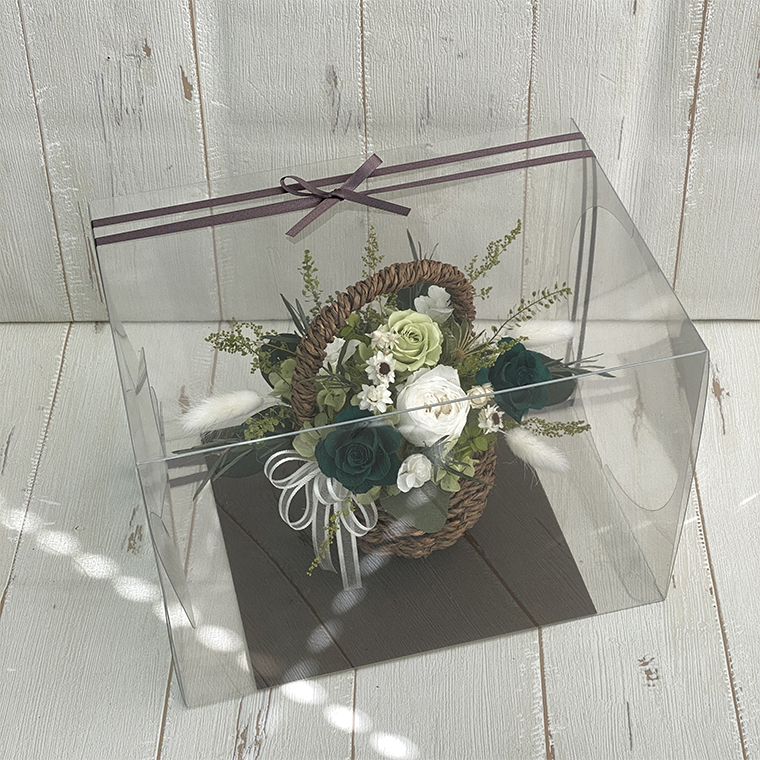 AJ033-1 プリザーブドフラワー　コロレ　グリーン　春日部市 シュガーパイン