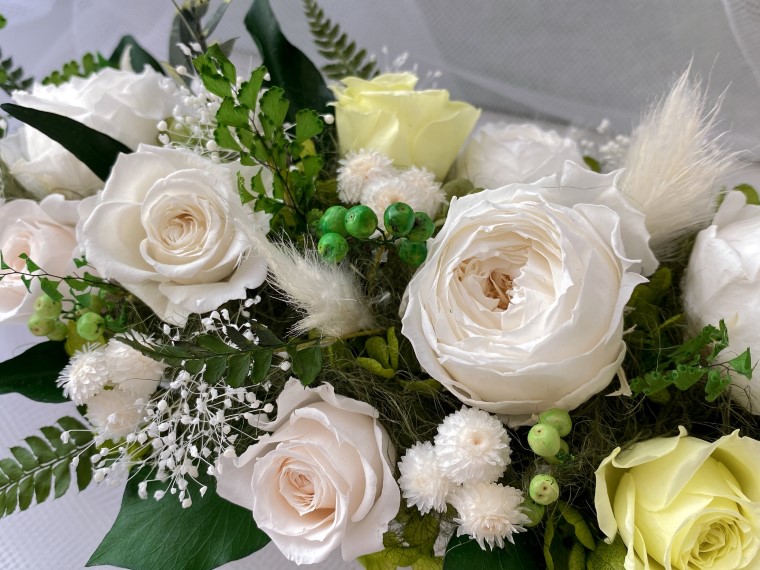 AJ098-2 プリザーブドフラワー【プレジール/ピュアグリーン】春日部市 シュガーパイン