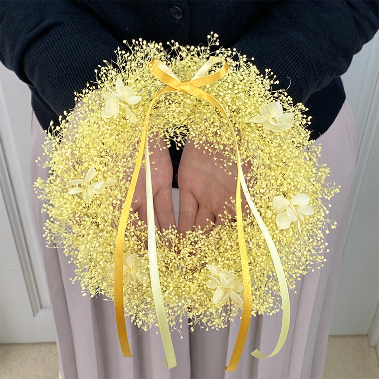 AJ131-1  プリザーブドフラワー　アンジュ　イエロー　春日部市 シュガーパイン