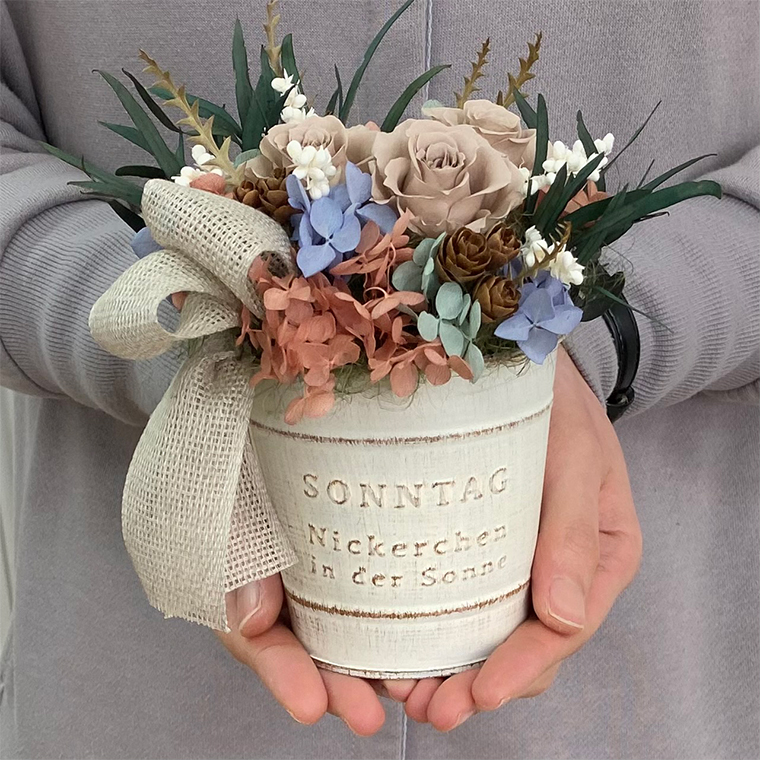 AJ159-1 プリザーブドフラワー【モンクール】春日部市 シュガーパイン