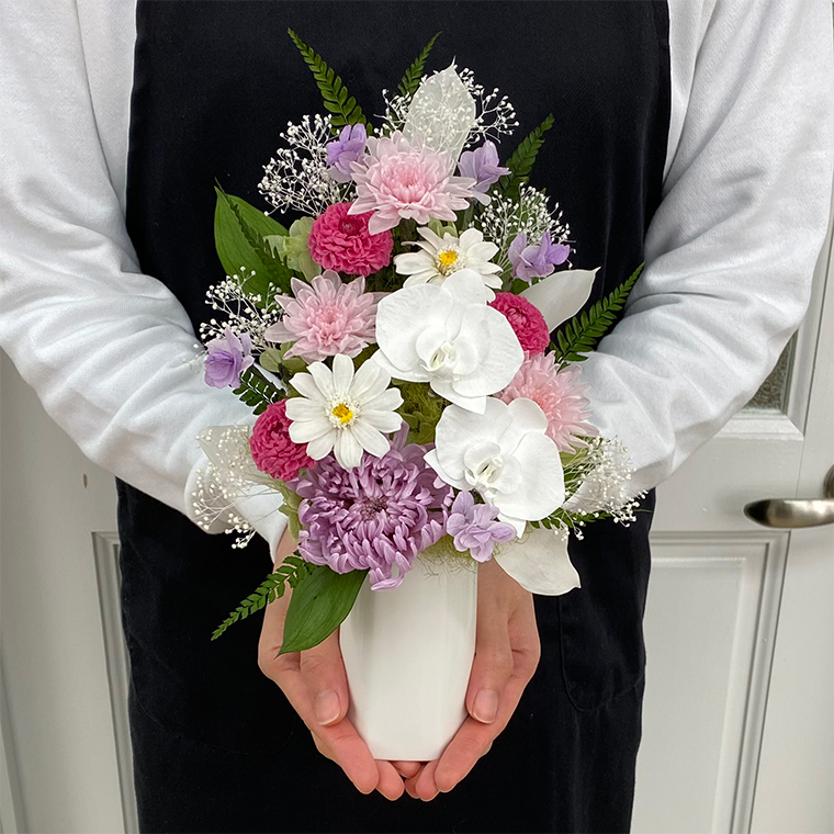 AJ162-1 プリザーブドフラワー【桃華】春日部市 シュガーパイン