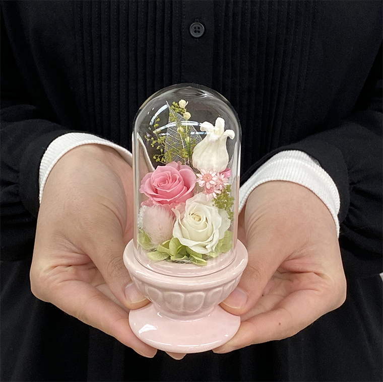 AJ182-1 プリザーブドフラワー　美羽　ピンク　春日部市 シュガーパイン