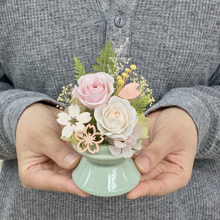 プリザーブドフラワー　舞桜（まお）　春日部市　シュガーパイン（AJ248）