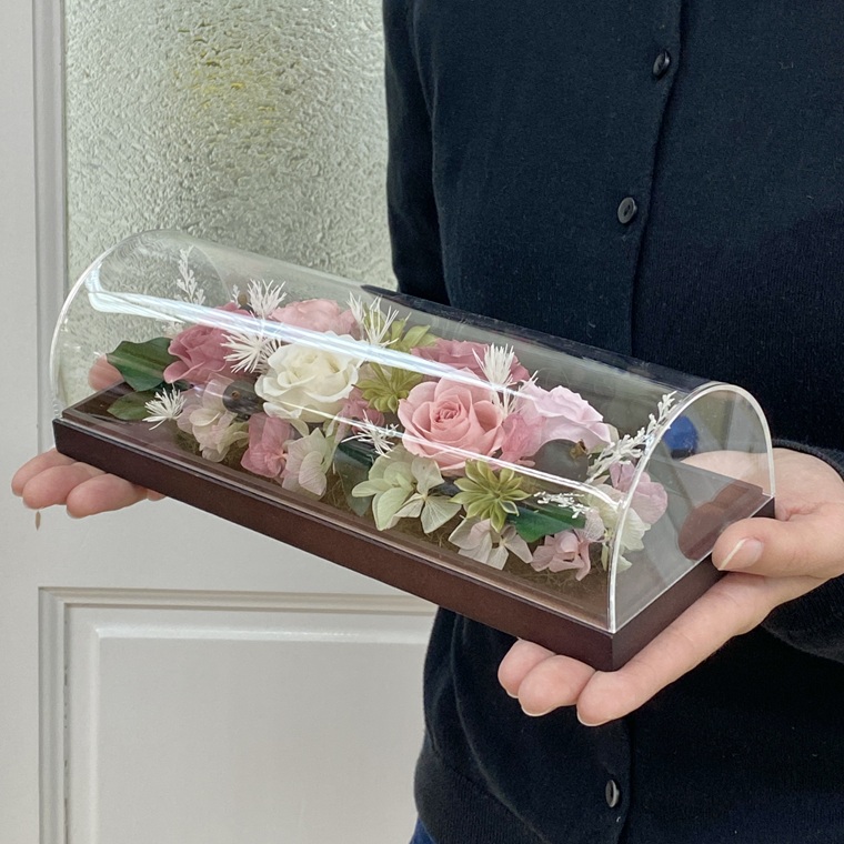 プリザーブドフラワー　シュクレ　ピンク　春日部市　シュガーパイン（AJ256）