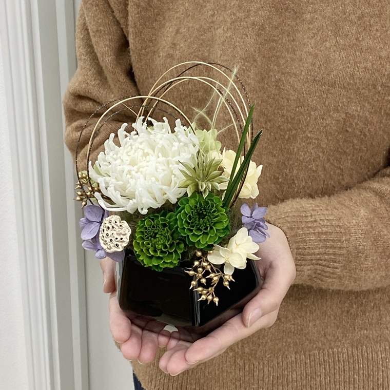 プリザーブドフラワー　翠（すい）　春日部市　シュガーパイン（AJ260）