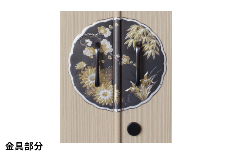 春日部総桐胴厚衣装箪笥（上下開12枚お盆）【埼玉県　春日部市　伝統工芸　収納　家具　桐たんす　タンス　盆タイプ　着物】（AQ011）