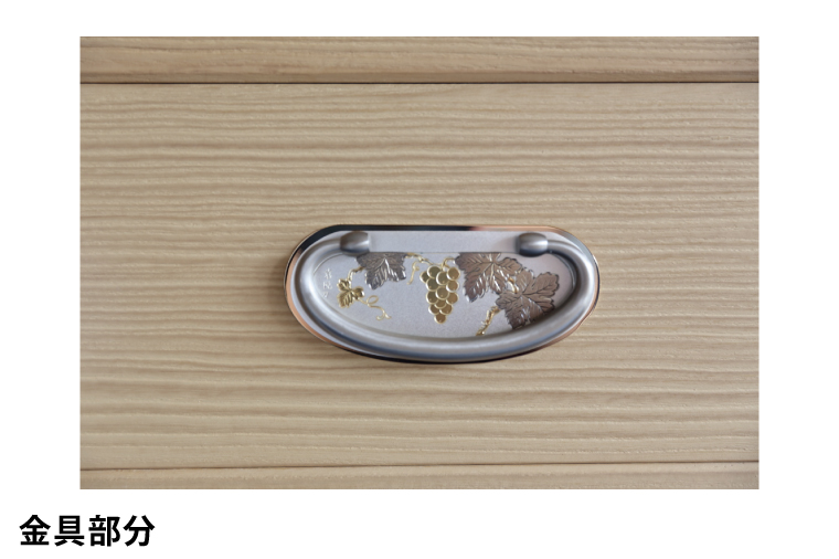 春日部総桐胴厚小袖箪笥（五段5ツ）【埼玉県　春日部市　伝統工芸　収納　家具　桐たんす　タンス】（AQ017）