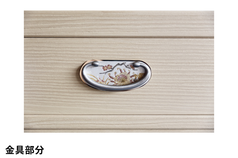 春日部総桐胴厚小袖箪笥（六段）【埼玉県　春日部市　伝統工芸　収納　家具　桐たんす　タンス】（AQ021）