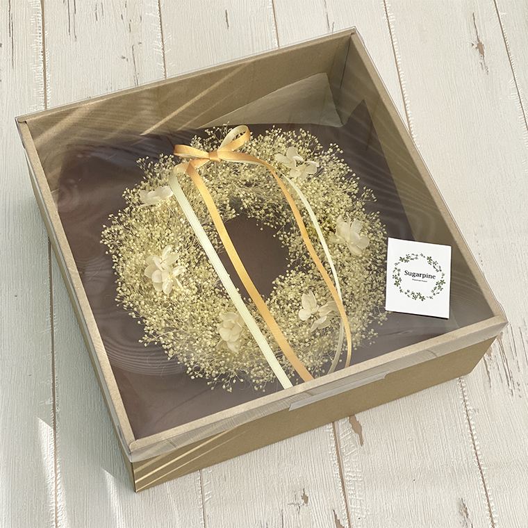 AJ131-1  プリザーブドフラワー　アンジュ　イエロー　春日部市 シュガーパイン