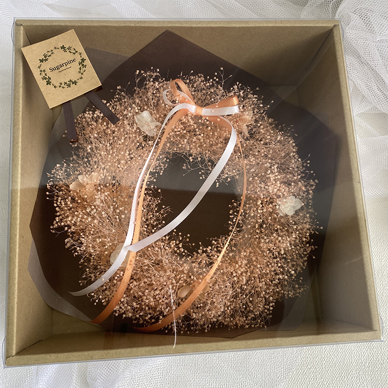 AJ133-1 プリザーブドフラワー【アンジュ/オレンジ】春日部市 シュガーパイン