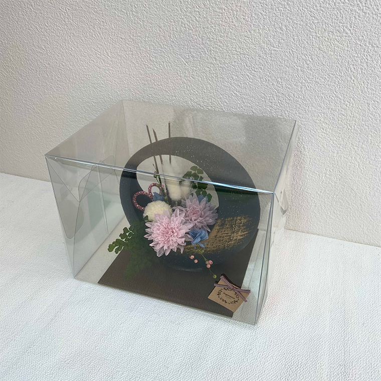 AJ153-1 プリザーブドフラワー【紫希/黒】春日部市 シュガーパイン